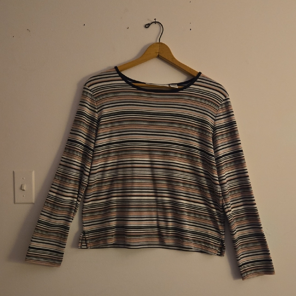 Architect Multicolor Striped Crop Top.